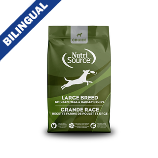 Nourriture sèche pour chiens NutriSource® Choice Grandes races, poulet et orge