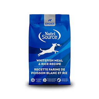 Nourriture sèche pour chiens NutriSource® Choice, farine de poisson blanc et riz
