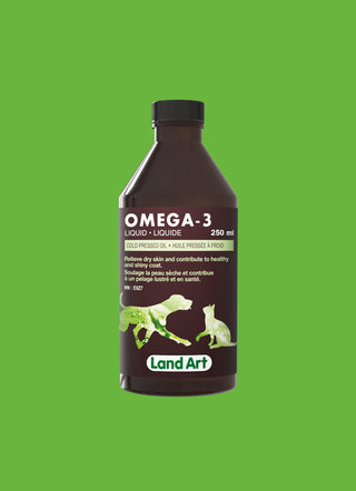 LAND ART OMEGA-3 HUILE PRESSE A FROID Supplément Liquide | Pour animaux