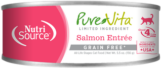 NUTRISOURCE® PUREVITA™ NOURRITURE HUMIDE POUR CHATS SAUMON ENTREÉ  SANS GRAINS 12 X 5,5 OZ