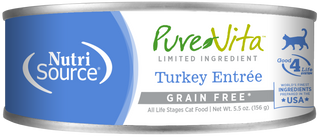 NUTRISOURCE® PUREVITA™ NOURRITURE HUMIDE POUR CHATS DINDE ENTRÉE SANS GRAINS 5,5 oz