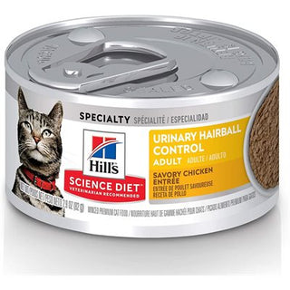 Hill's Science Diet Santé Urinaire Contrôle des Boules de Poils Chat Entrée de Poulet 24/2.9 oz