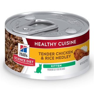 Hill's Science Diet Healthy Cuisine Chaton Mélange de Poulet Rôti & Riz 24/2.8 oz