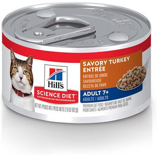 Hill's Science Diet Sénior 7+ Chat Entrée de Dinde 24/2.9 oz