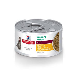 Hill's Science Diet Santé du Poids Chat Mélange de Légumes & Poulet Rôtis 24/2.9 oz