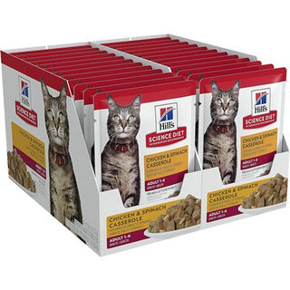 Hill's Science Diet Adulte Chat Casserole de Poulet & Épinard 24/2.8 oz