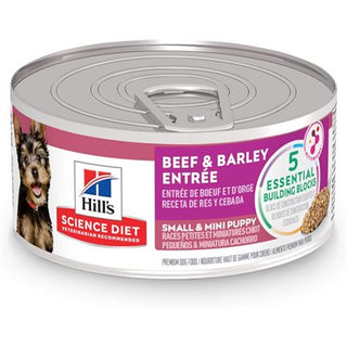 Hill's Science Diet Chiot Petit & Mini Entrée de Boeuf & Orge 24/5.5 oz