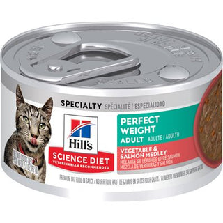 Hill’s Science Diet Santé du Poids Chat Adulte Mélange de Légumes & Saumon 24/2.9oz