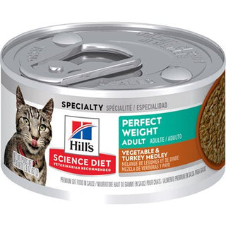 Hill’s Science Diet Santé du Poids Chat Adulte Mélange de Légumes & Dinde 24/2.9oz