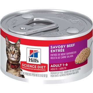 Hill's Science Diet Chat Adulte d'Intérieur Entrée de Boeuf 24/2.9oz