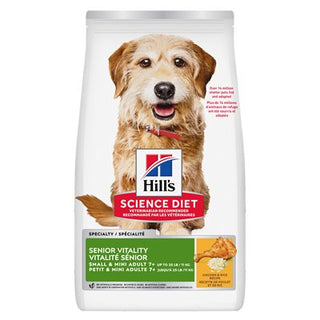 Hill's Science Diet Sénior 7+ Vitalité Chien Petite & Miniature Poulet & Riz 3.5 LB