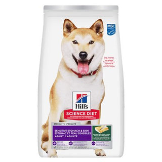 Hill's Science Diet Estomac & Peau Sensible Chien Goberge Durable, Orge & Farine d'Insectes 12 LB