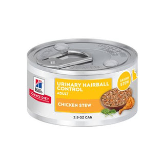 Hill's Science Diet Santé Urinaire & Boules de Poil Chat Adulte Poulet & Légumes 24/2.9oz