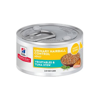 Hill's Science Diet Santé Urinaire & Boules de Poil Chat Adulte Légumes & Thon 24/2.9oz