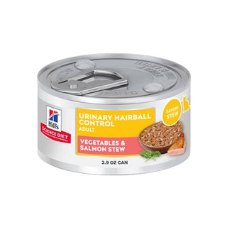 Hill's Science Diet Santé Urinaire & Boules de Poil Chat Adulte Légumes & Saumon 24/2.9oz