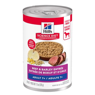 Hill's Science Diet Sénior 7+ Chien Entrée de Boeuf & Orge 12/13 oz