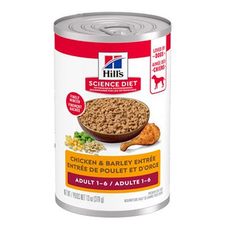 Hill's Science Diet Chien Adulte Entrée de Poulet & Orge 12/13 oz