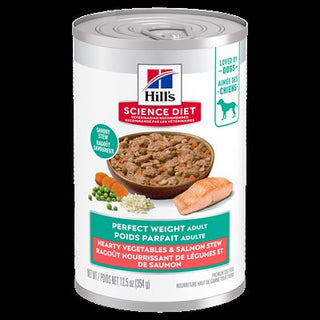 Hill's Science Diet Santé du Poids Chien Adulte Râgout de Légumes & Saumon 12/13oz