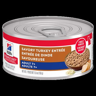 Hill's Science Diet Sénior 7+ Chat Entrée de Dinde 24/5.5 oz