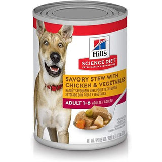 Hill's Science Diet Chien Adulte Ragoût avec Poulet Légumes 12/12.8 oz