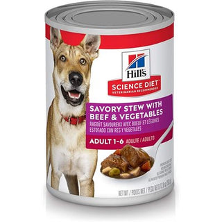 Hill's Science Diet Chien Adulte Ragoût avec Boeuf Légumes 12/12.8 oz