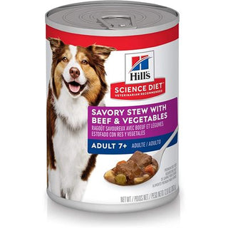 Hill's Science Diet Sénior 7+ Chien Ragoût avec Boeuf Légumes 12/12.8 oz