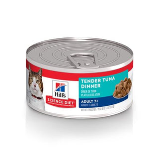 Hill's Science Diet Sénior 7+ Chat Dîner de Thon Tendre 24/5.5 oz