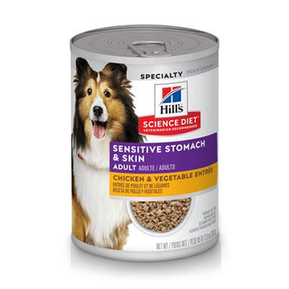 Hill's Science Diet Estomac & Peau Sensible Chien Entrée de Poulet 12/12.8 oz
