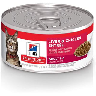 Hill's Science Diet Adulte Chat Entrée de Foei & Poulet 24/5.5 oz