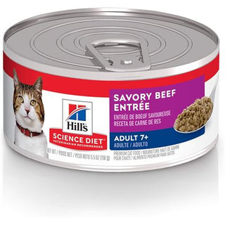 Hill's Science Diet Sénior 7+ Chat Entrée de Boeuf 24/5.5 oz