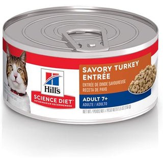 Hill's Science Diet Sénior 7+ Chat Entrée de Dinde 24/5.5 oz