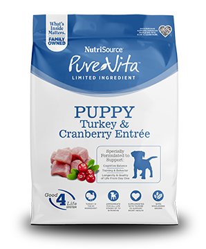 NutriSource® PureVita™ Entrée de dinde et canneberge pour chiots, 25-lb