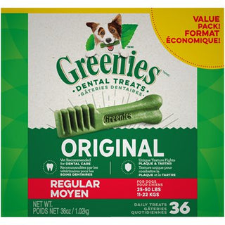 Greenies - Gâteries Dentaire pour Chiens Emballage Valeur 36oz Moyen