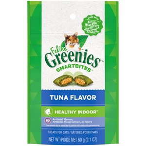 Greenies - Smartbites - Gâteries Saines pour Chats d'Intérieur - Thon 2,1 oz