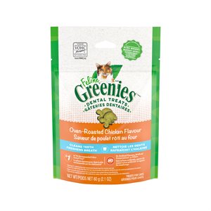Greenies - Félin Gâteries Dentaires Complètes Poulet 2,1 oz