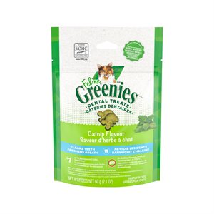Greenies - Félin Gâteries Dentaires Complètes Herbe à Chat 2,1 oz