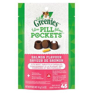 Greenies - « Pill Pockets » Saveur de Saumon pour Chats 1,6 oz