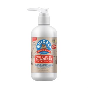 Grizzly Huile de Saumon « Plus » 8oz (240ml)