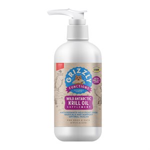 Grizzly Huile de Krill pour Chiens 8oz (240ml)
