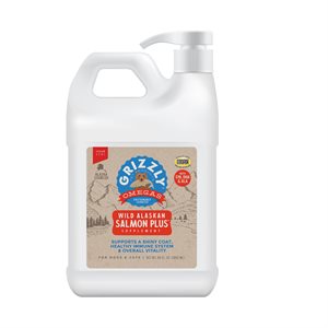 Grizzly Huile de Saumon « Plus » 64oz (1.9L)