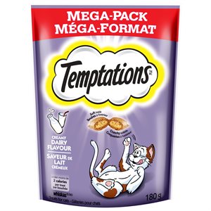 Temptations Gâteries pour Chats Saveur de Lait Crémeux 180g