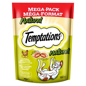 Temptations Gâteries pour Chats au Naturel Poulet Fermier 160g