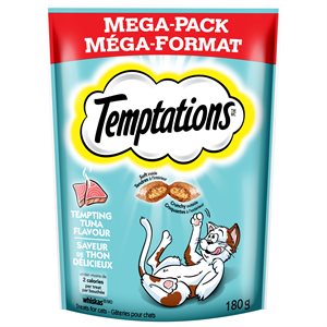 Temptations Gâteries pour Chats Saveur de Thon Délicieux 180g