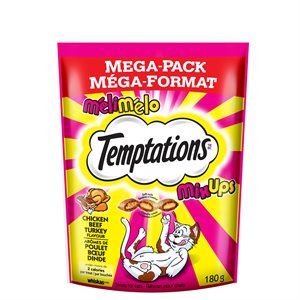 Temptations Gâteries pour Chats MéliMélo Boeuf, Poulet & Dinde 180g