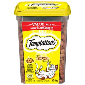 Temptations Gâteries pour Chats Saveur de Poulet Savoureux 454g