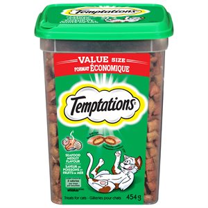 Temptations Gâteries pour Chats Saveur de Poisson & Fruits de Mer 454g