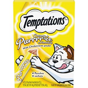 Temptations Gâteries Purrr-ée Crémeuse avec Poulet 11/1.7oz