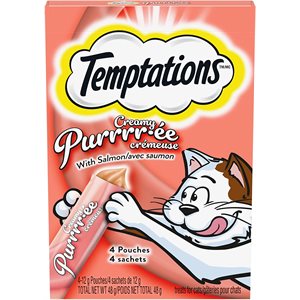 Temptations Gâteries Purrr-ée Crémeuse avec Saumon 11/1.7oz