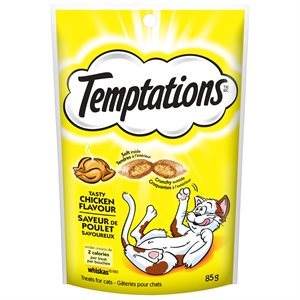 Temptations Gâteries pour Chats Saveur de Poulet Savoureux 85g