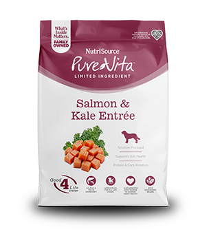 NutriSource PureVita Entrée de saumon et chou frisé pour chiens, 4-lb